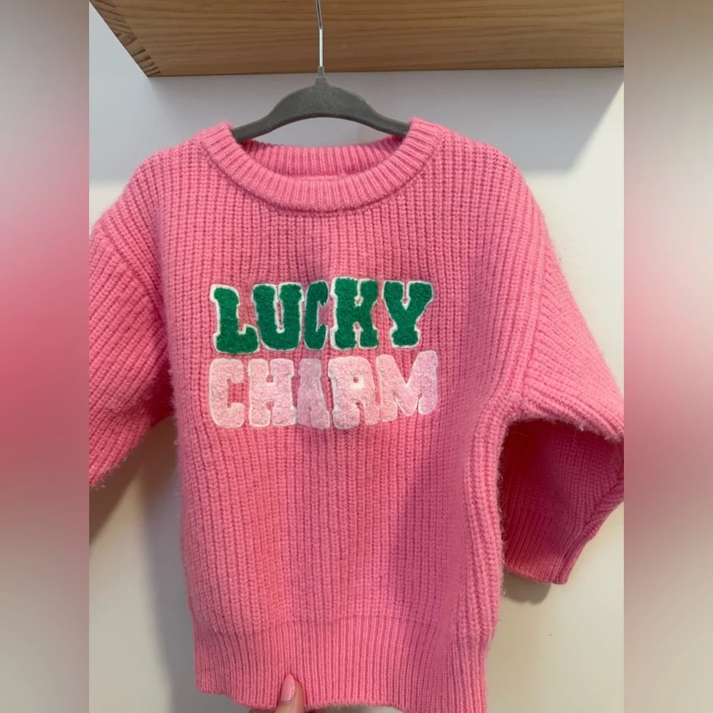 Spearmint Love Lucky Charm Knit Sweater - Picture 2 of 4